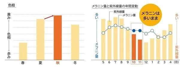 【10月の肌】うるおい不足によるくすみ印象。肌の色悩みが気になる秋のケアって？